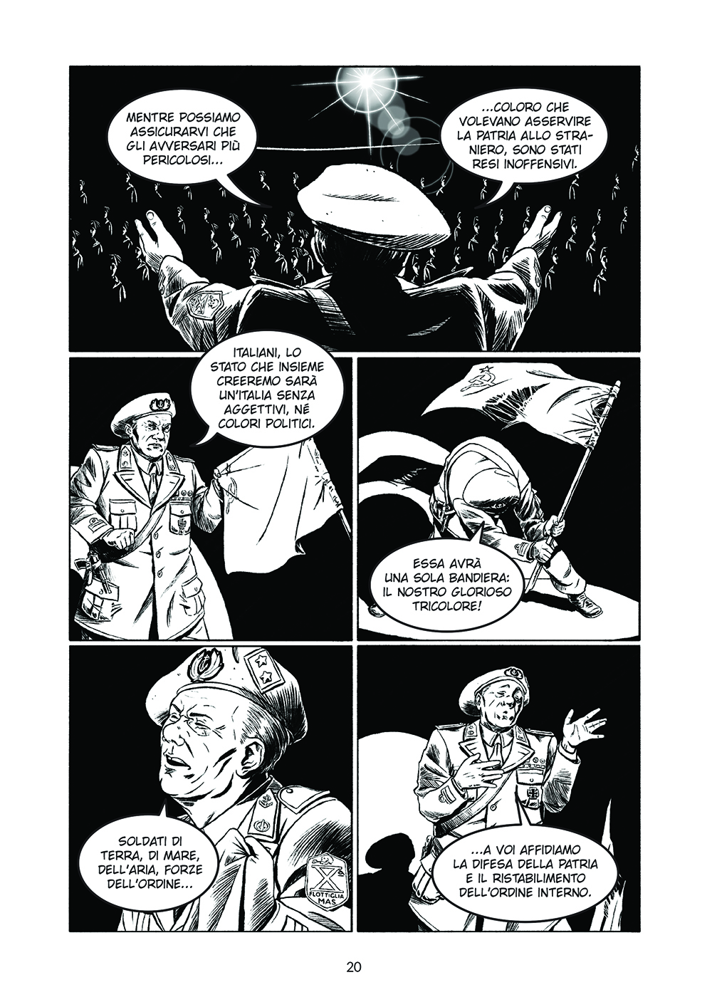 BeccoGiallo Graphic Journalism Il Golpe Borghese graphic novel bn
