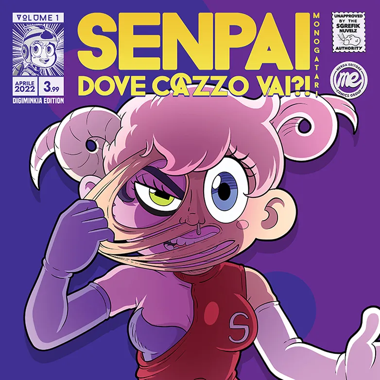 Merda Editore Senpai dove c@zzo vai 1 Digiminkia fumetto