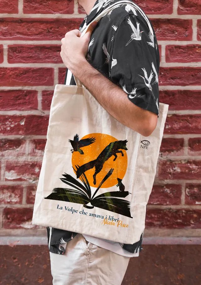 Nicola Pesce Shopper Volpe borsa in tessuto gadget editore