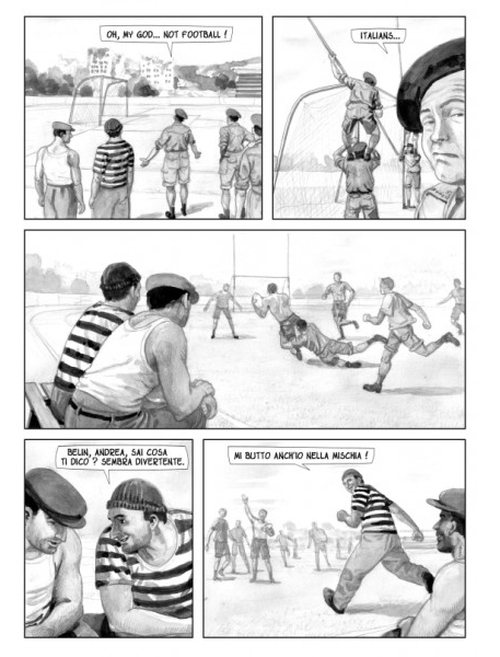 BeccoGiallo Rugbyland viaggio Italia rugby fumetto 256 pp