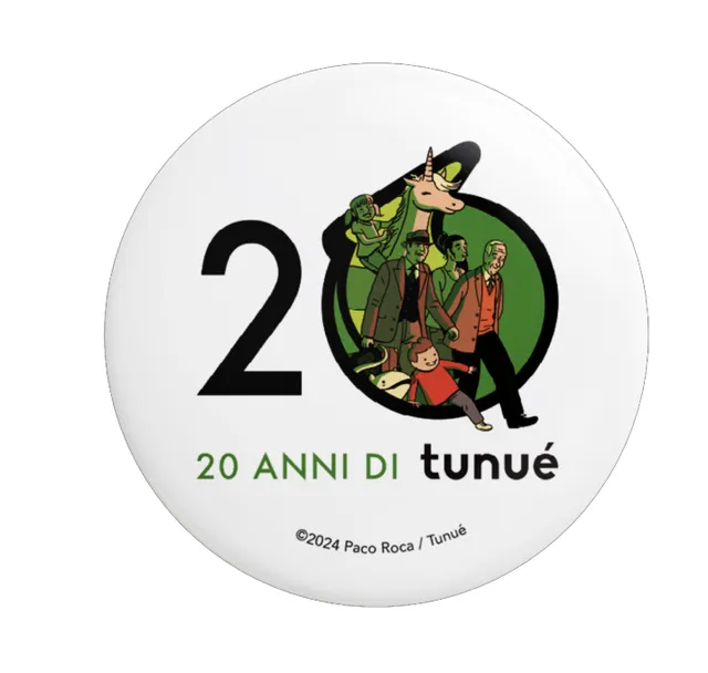 Tunué Extra Spilla 20 Anni pin logo Paco Roca