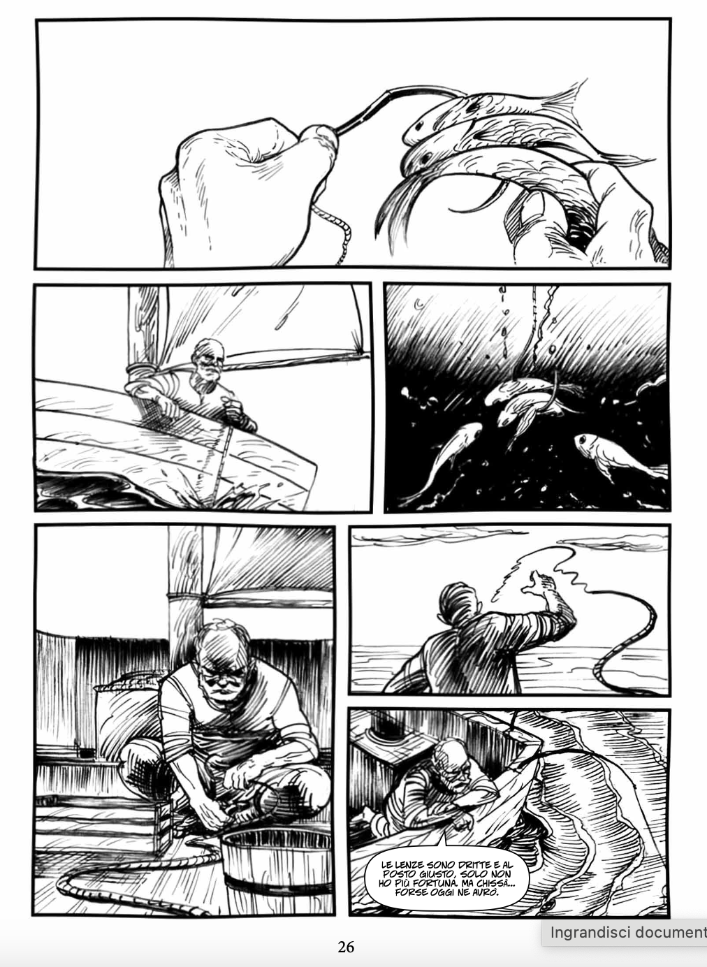 Nicola Pesce Il vecchio e il mare fumetto classico brossurato
