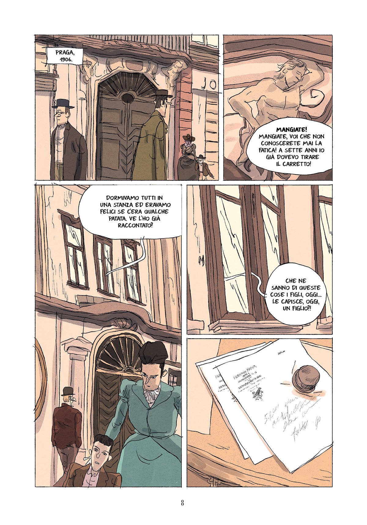 BeccoGiallo Biografie Kafka Diario di un disperso fumetto brossura 152 pp