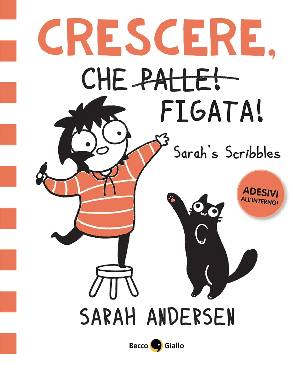BeccoGiallo Webcomics Crescere che figata fumetto brossura adesivi