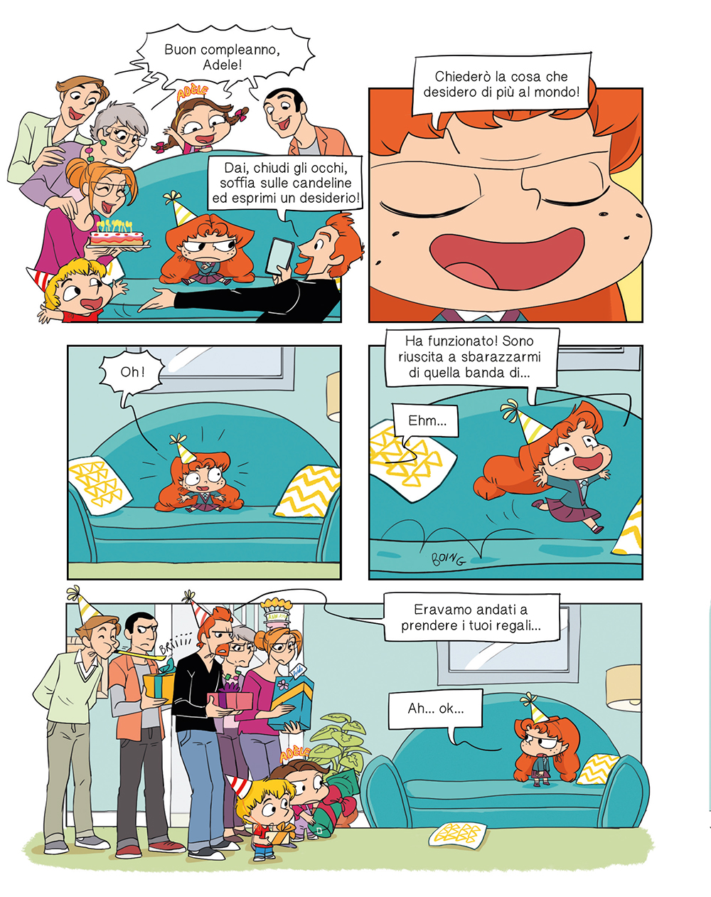 BeccoGiallo Kids Adele Crudele Karmastrofico! fumetto 80 pp. colori