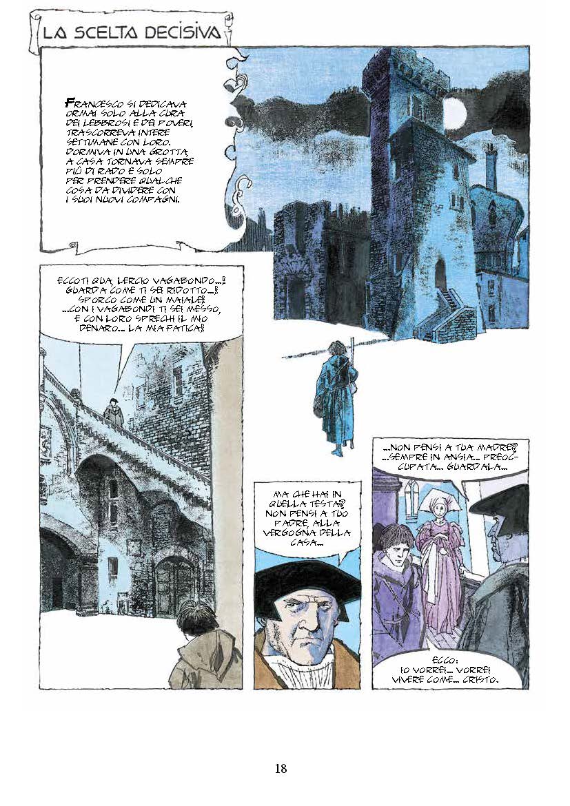Nicola Pesce San Francesco d'Assisi fumetto Dino Battaglia