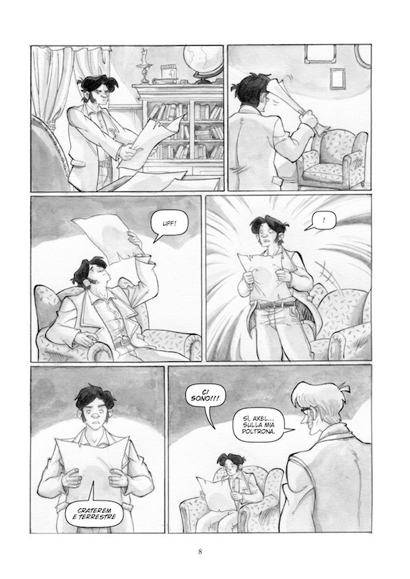 Nicola Pesce Viaggio al centro della Terra fumetto brossurato avventura