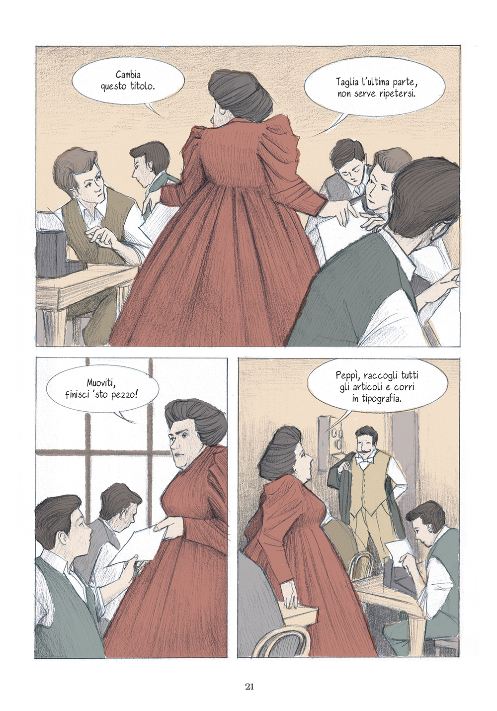 BeccoGiallo Biografie Matilde Serao La voce di Napoli fumetto 144 pp