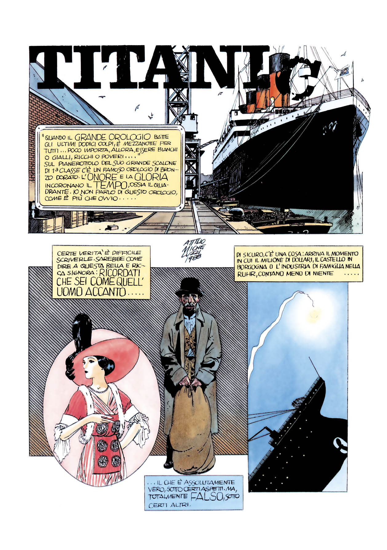 Nicola Pesce Attilio Micheluzzi Titanic fumetto brossurato
