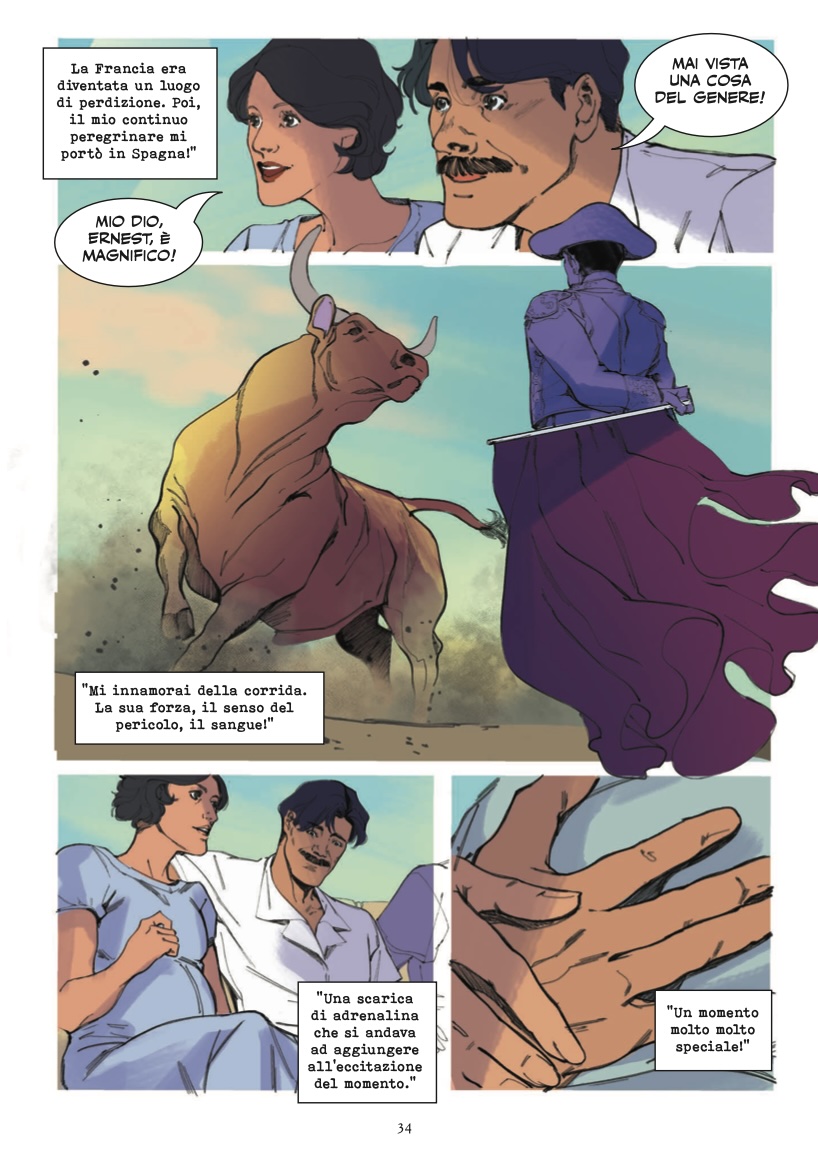 Nicola Pesce Ernest Hemingway Per chi suona il passato fumetto