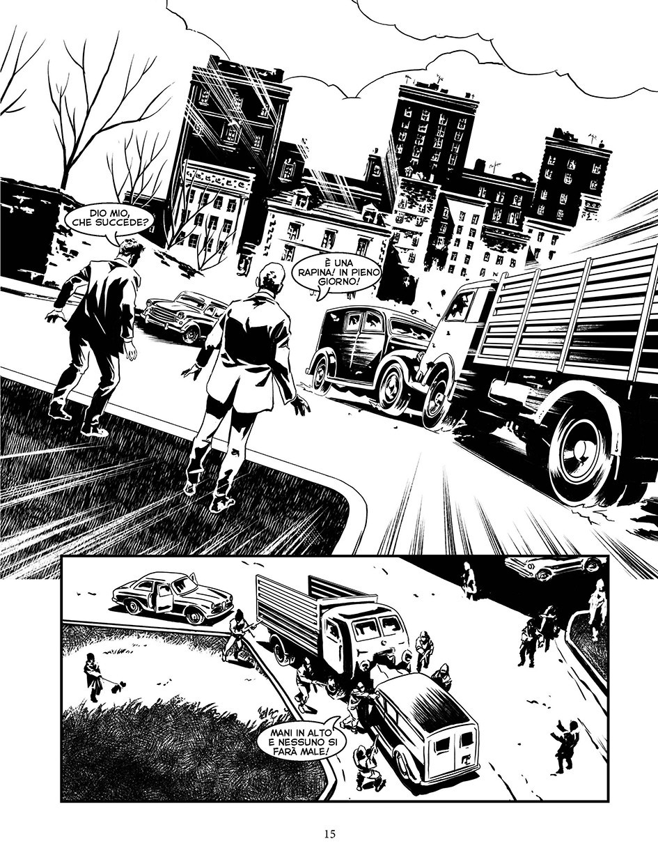 Nicola Pesce Nuvole Milano Criminale La rapina del secolo fumetto
