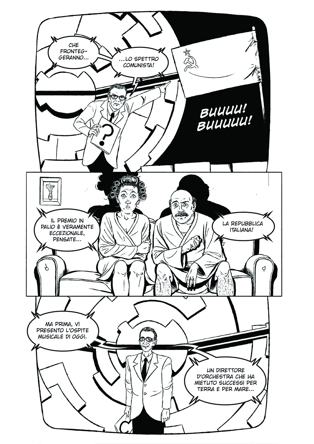 BeccoGiallo Graphic Journalism Il Golpe Borghese graphic novel bn