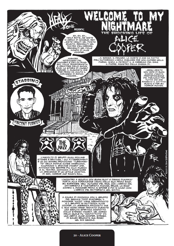 Nicola Pesce Music & Comics Storia del Metal volume brossurato