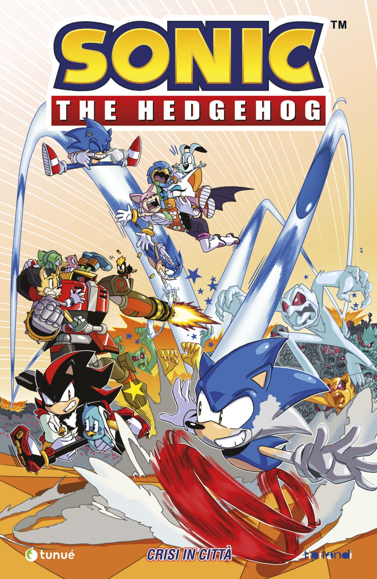 Tunué Straniera Sonic Vol.5 Crisi in città fumetto kids Zombot