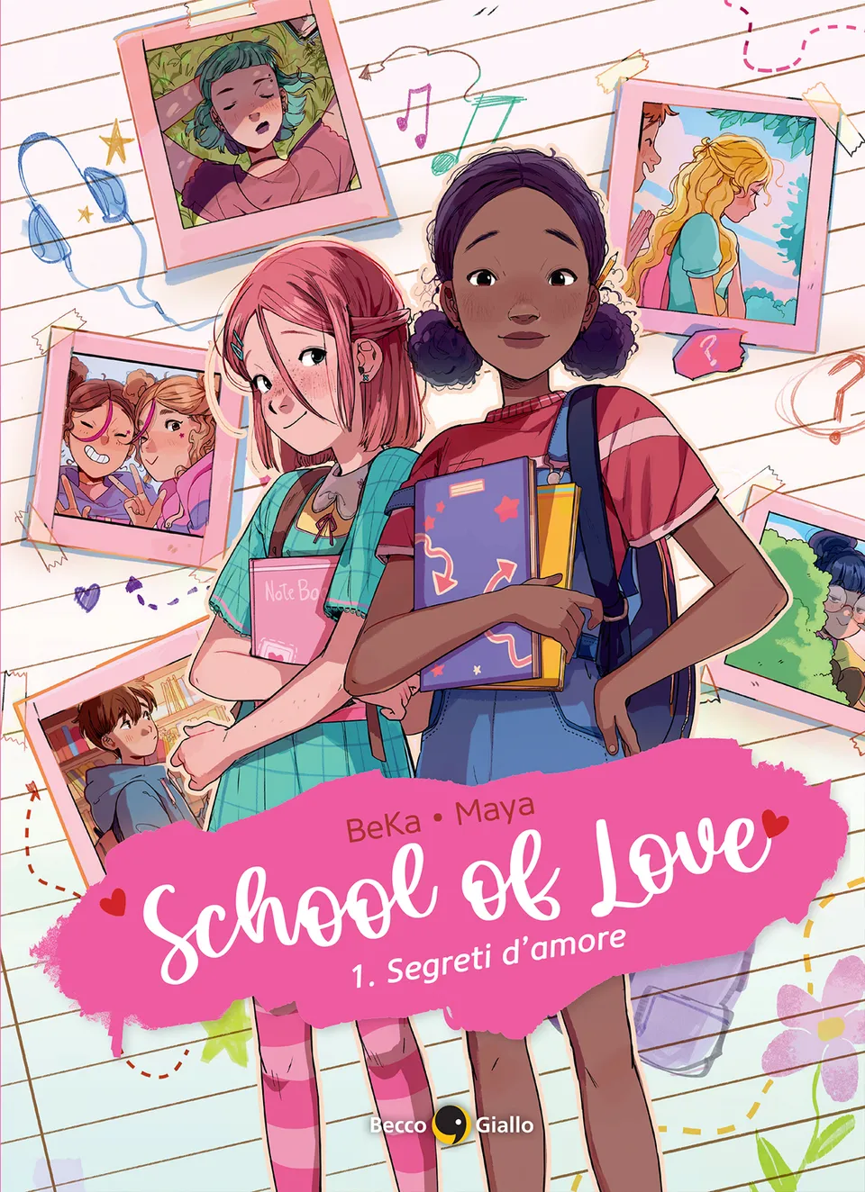 BeccoGiallo Kids School of Love 1 Segreti d'amore fumetto colori