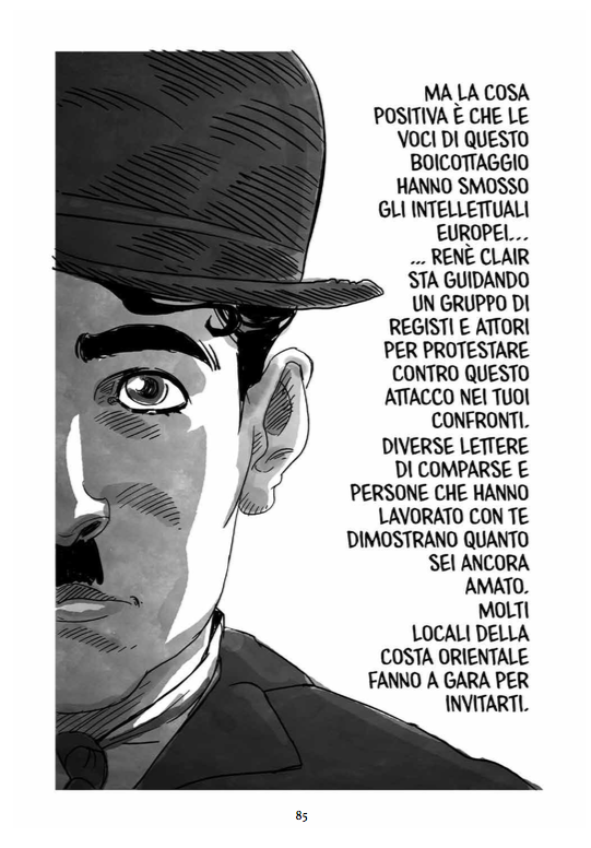Nicola Pesce Nuvole in Tempesta Charlie Chaplin fumetto brossurato