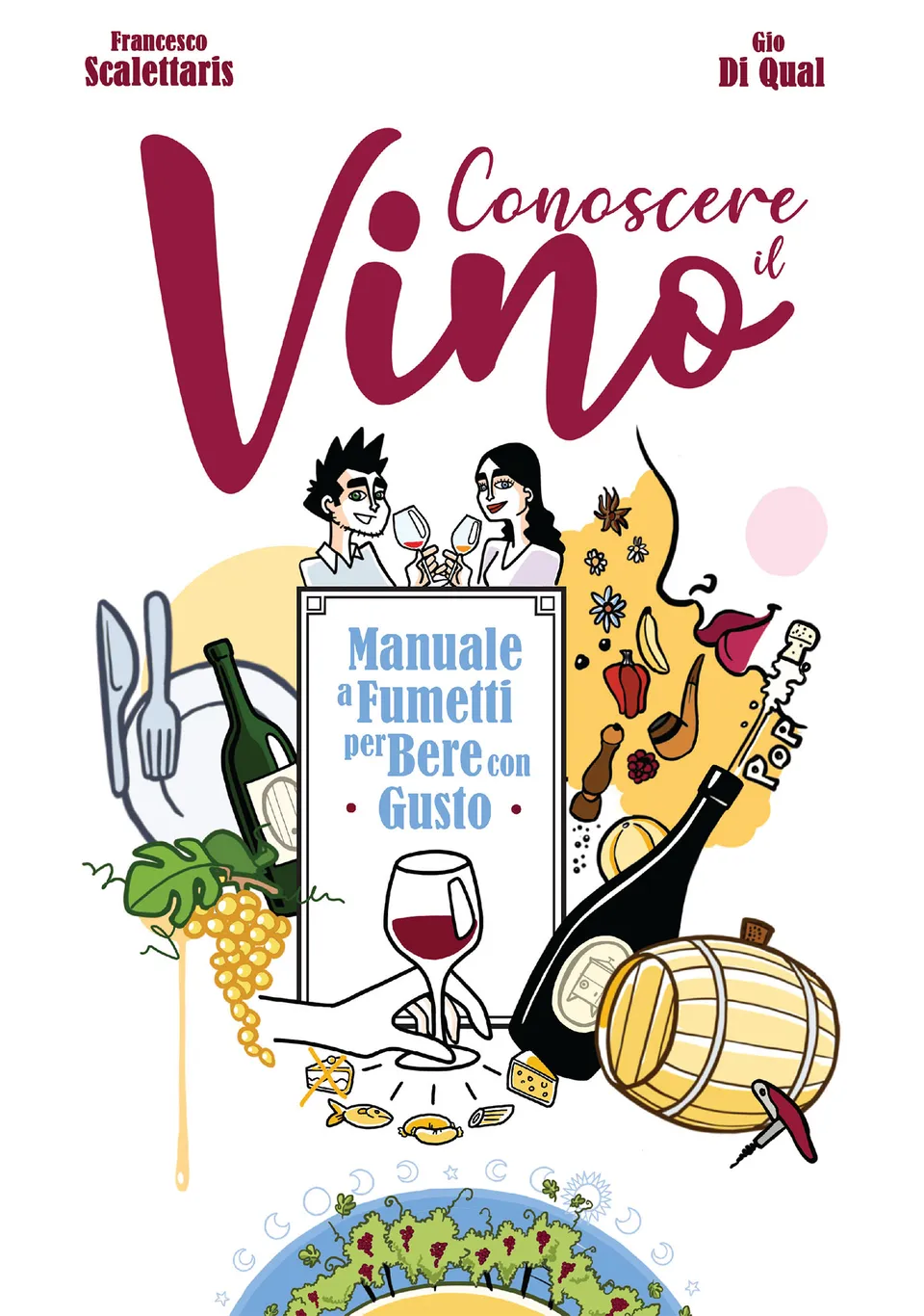 BeccoGiallo Conoscere il Vino manuale a fumetti brossura
