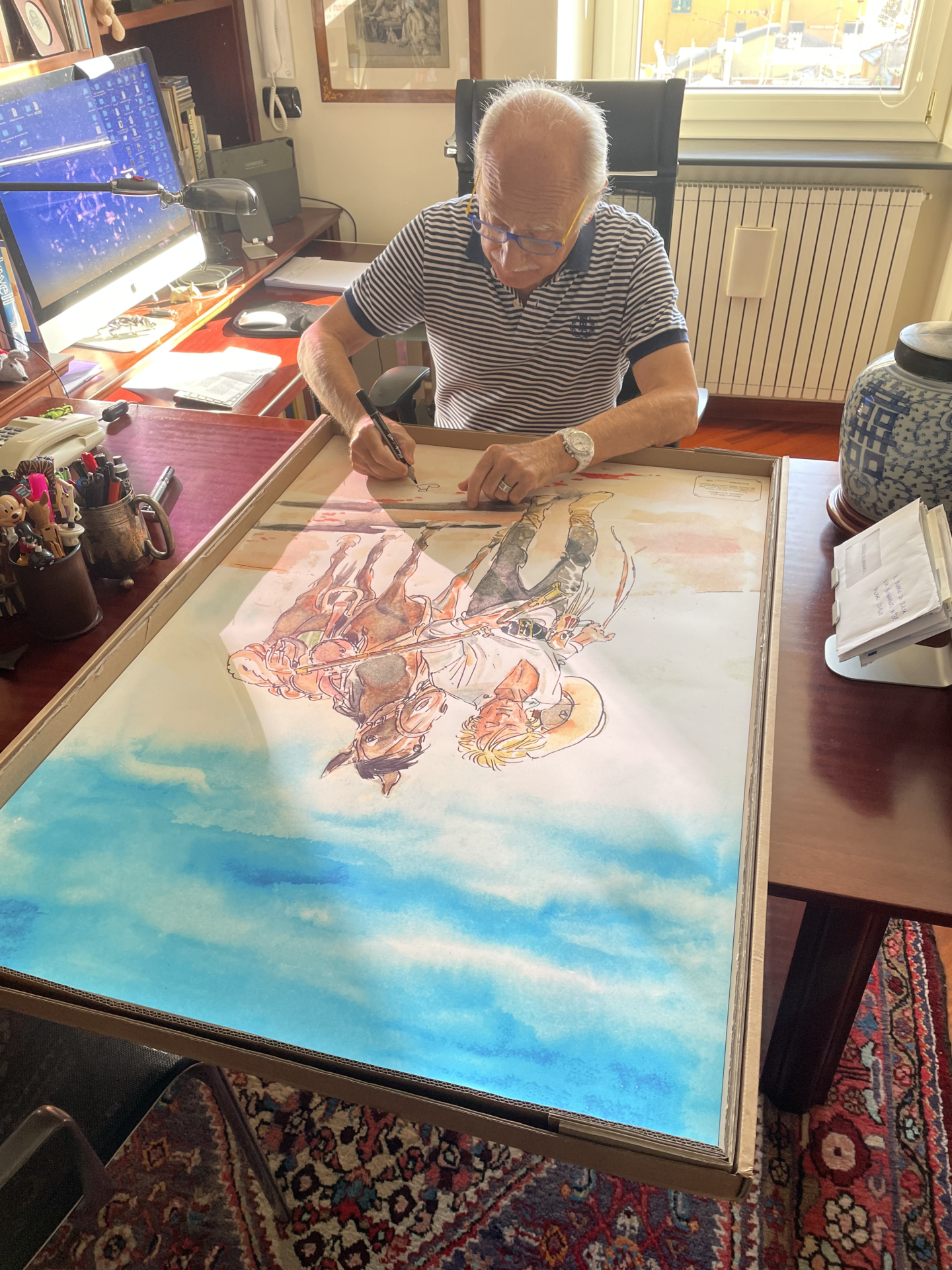 Nicola Pesce Ivo Milazzo Gigantografia Ken Parker poster