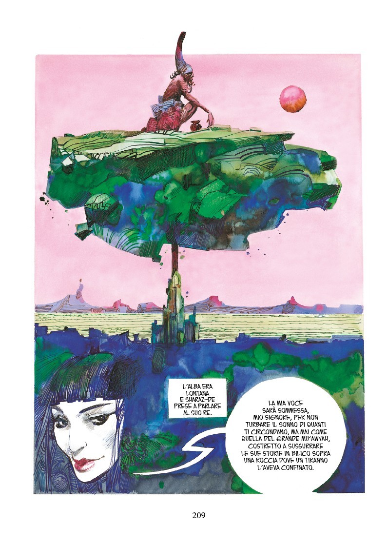 Nicola Pesce Sergio Toppi Sharaz-de fumetto graphic novel