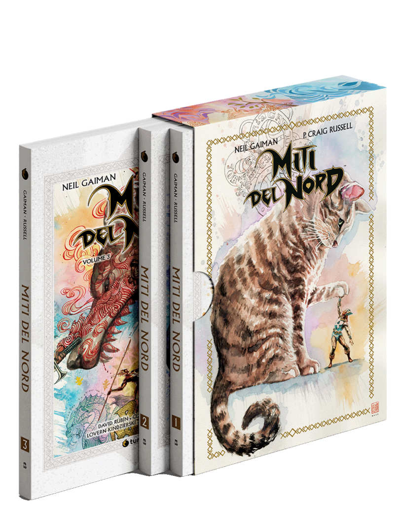 Tunuè Miti del Nord Box graphic novel cofanetto 3 volumi Gaiman